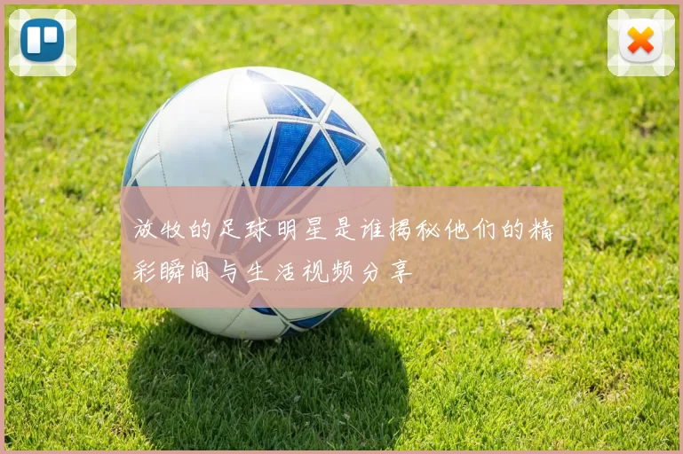 放牧的足球明星是谁揭秘他们的精彩瞬间与生活视频分享