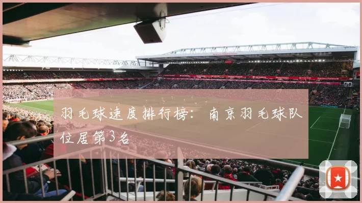 羽毛球速度排行榜：南京羽毛球队位居第3名